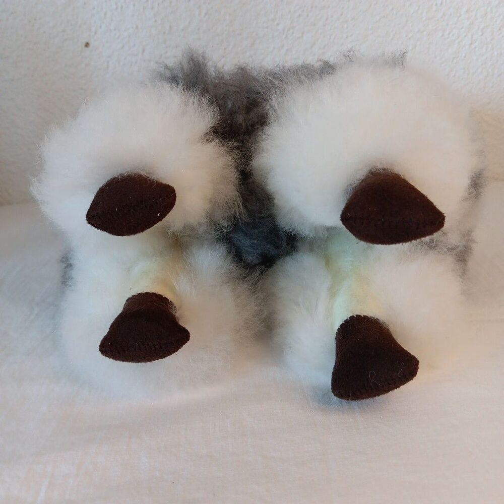 Peruvian Alpaca Fur Plush Llama Handmade 12inch Standing Stuffed Animal Imported - Picture 9 of 11